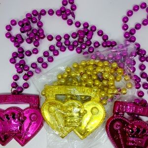 NWT MARDI GRAS VALENTINE NECKLACES